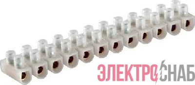 Зажим контактный винтовой V02-9W-РЕ-030 РЕ 30А 6.0-16кв.мм бел. Volsten 9737