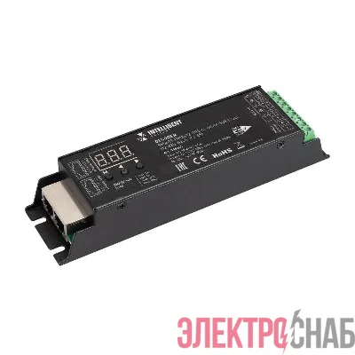 Декодер SMART-DMX512-305-63-RDM-SUF Black (12-48В 5х4А RJ-45) IP20 металл INTELLIGENT ARLIGHT 036245