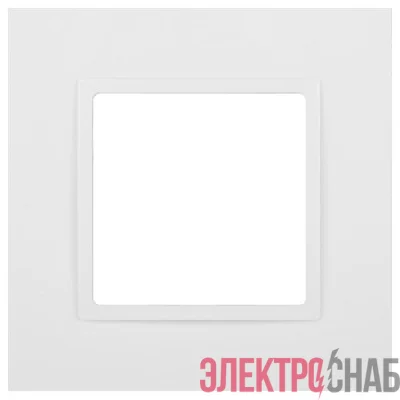 Рамка 1-м Elegance 14-5001-01М для розеток и выключателей матов. бел. Эра Б0065794