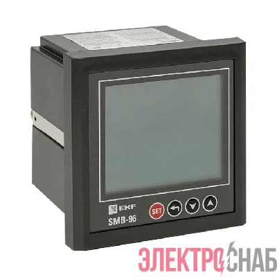 Прибор измерительный многофункциональный SMB-96 на панель 96х96 квадрат. вырез Basic EKF sm-963b