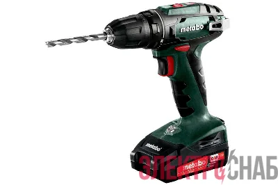 Винтоверт аккумуляторный BS 18 2х2.0 Ач Li-lon патрон 10мм кейс Metabo 602207560