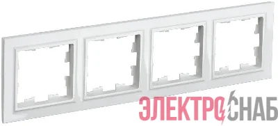 Рамка 4-м BRITE РУ-4-БрБ бел. IEK BR-M42-K01