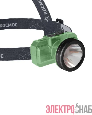 Фонарь аккумуляторный налобный 2Вт LED Li-ion 14500 500мА.ч корпус ABS-пластик USB-шнур type C регулируемый эласт. ремешок КОСМОС KOC516Lit