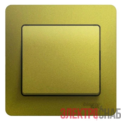 Выключатель 1-кл. СП Glossa 10А IP20 (сх. 1) 10AX в сборе фисташк. SE GSL001012
