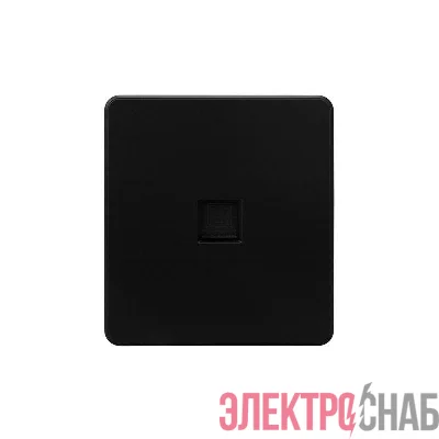 Розетка компьютерная СП ROUND MIELE RJ45 кат.6 оникс Kranz KR-78-0724-3