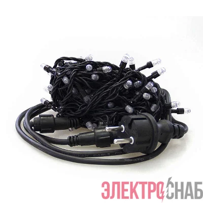 Гирлянда RB-LD100-B-E 100 син. светодиодов сетевой провод 150см до 10-ти соединений IP44 10м SHLights 4690601021762