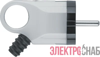 Вилка угловая 61 361 NCA-PL03-16A-E-WH с заземл. бел. Navigator 61361