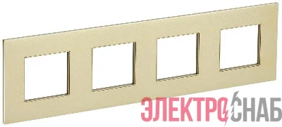Рамка 4-м SKANDY SK-F34Sh металл шампань IEK SK-M42-M-K37