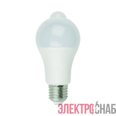 Лампа светодиодная LED-A60-12W/4000K/E27 /PS+MS PLS10WH 12Вт матовая 4000К нейтр. бел. E27 с датчиком освещенности и датчиком движения (упак. картон) Uniel UL-00005713