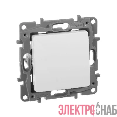 Переключатель 1-кл. СП Etika 10А IP20 250В 10AX безвинтов. зажимы механизм бел. IEK 672205