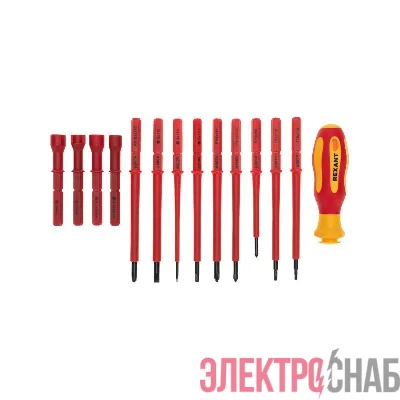 Набор отверток диэлектрических 14 предметов Rexant 12-4773-3