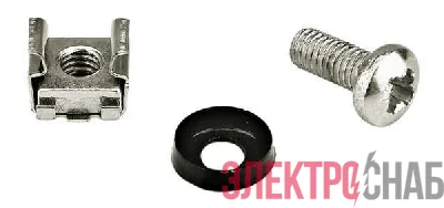 Комплект CNS-M6-16 16мм винт M6; квадратная гайка; шайба Hyperline 48342
