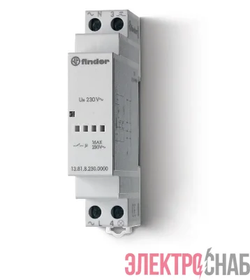 Реле модульное электронное 1NO 16А 230В AC 17.5мм IP20 FINDER 138182300000