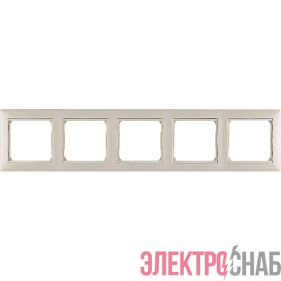 Рамка 5-м Valena горизонт. сл. кость Leg 774355