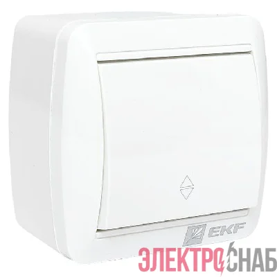 Переключатель проходной 1-кл ОП Владивосток 10А IP54 EKF EQR16-025-30-54