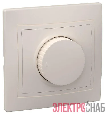 Светорегулятор поворот. СП КВАРТА IP20 ВСР10-1-0-ККм крем. GENERICA EDK10-K33-03-DM