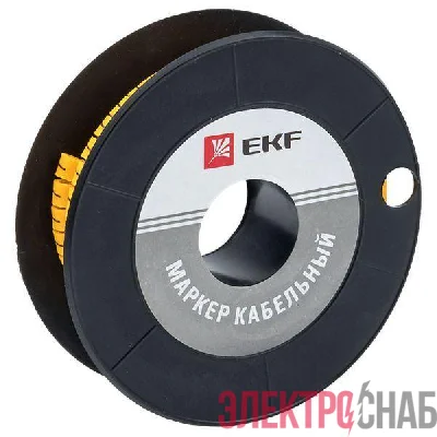 Маркер каб. 2.5кв.мм &quot;7&quot; (ЕС-1) (уп.1000шт) EKF plc-KM-2.5-7