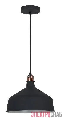 Светильник PL-425L С62 подвес. Amsterdam 1хE27 60Вт 230В черн.+медь Camelion 13029