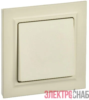 Выключатель 1-кл. СП BRITE ВСР10-1-0-БрКр 10А в сборе беж. IEK BR-V10-0-10-K10-F