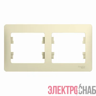 Рамка 2-м Glossa горизонт. беж. SE GSL000202