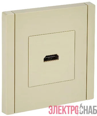 Розетка HDMI FORTE&PIANO FP440 ваниль IEK FP-H10-K10