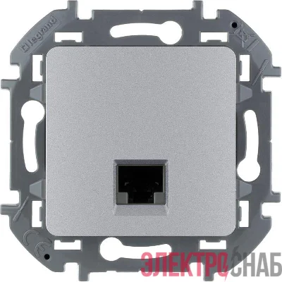 Розетка информационная RJ45 Inspiria CAT.6 UTP алюм. Leg 673832