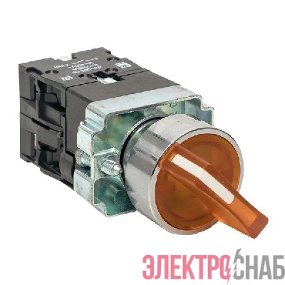 Переключатель BD33 3P с желт. подсветкой 230В NO PROxima EKF xb2-bk33-y-230