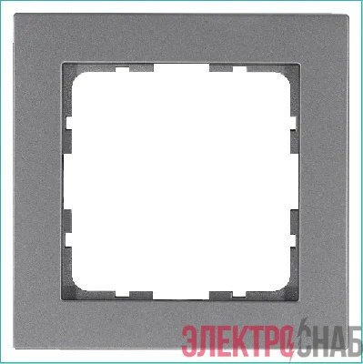 Рамка 1-м G-Classic алюм. Jasmart G1001S