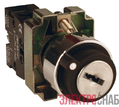 Переключатель BG21 2P с замком (не возврат.) NO EKF xb2-bg21