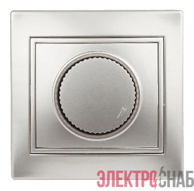 Светорегулятор СП Plano 1-401-03 поворотный 600Вт 230В IP20 алюм. Intro Б0030090