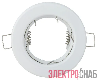 Светильник встраиваемый под лампу MR16 бел. IEK LUVB0-GU05-1-K01