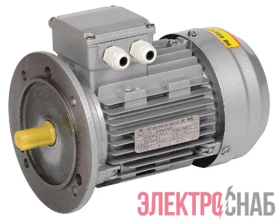 Электродвигатель АИР DRIVE 3ф 63B4 380В 0.37кВт 1500об/мин 3081 IEK DRV063-B4-000-4-1530
