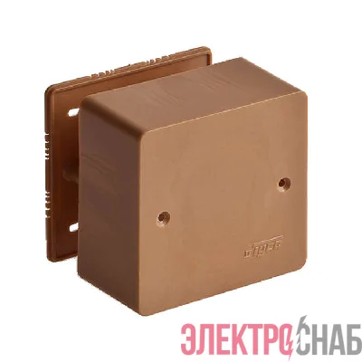 Коробка универсальная для кабель-каналов 85х85х45 корич. IP40 Рувинил 65015К