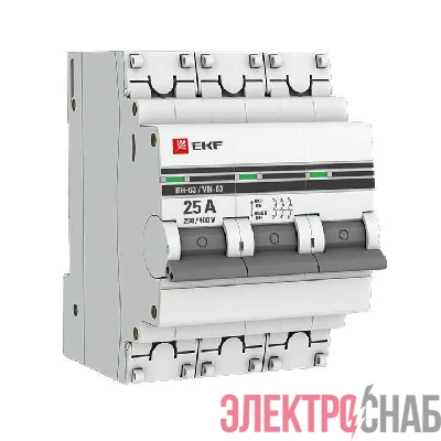 Выключатель нагрузки 3п 25А ВН-63 PROxima EKF SL63-3-25-pro
