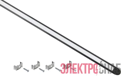 Профиль для LED ленты 2207 трапециевидный компл. аксессуров алюм. опал черн. (дл.2м) IEK LSADD2207-SET1-2-V4-1-K02
