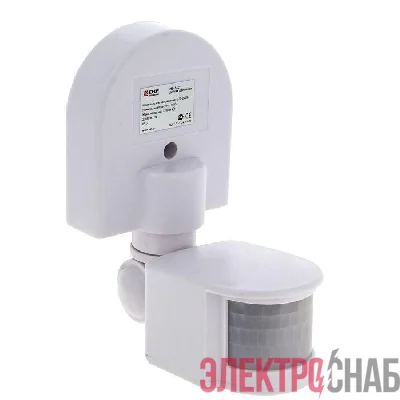 Датчик движения (ИК) MS-16C (ДД) настен. 1200Вт 180град. до 12м (рег.) IP44 EKF dd-ms-16C