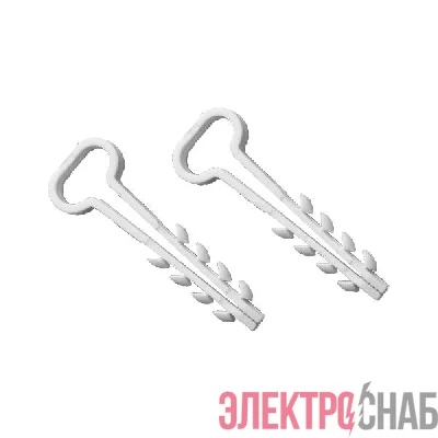 Дюбель-хомут для плоского кабеля 6-12мм бел. (уп.100шт) TOKOV ELECTRIC TKE-DH-6-12-PK-C01