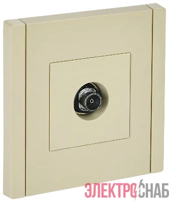 Розетка TV оконечная FORTE&PIANO FP428 ваниль IEK FP-A10-O-K10