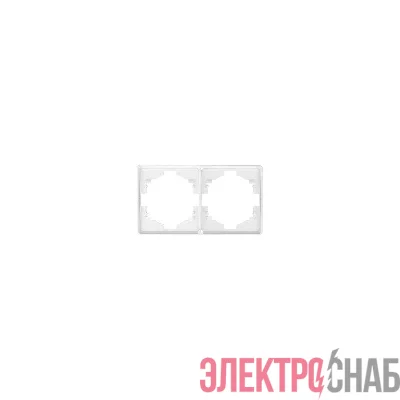 Рамка 2-м ROUND MIELE перламутр Kranz KR-78-0752-1