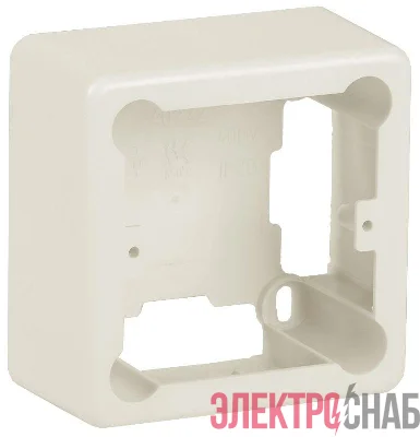 Коробка универсальная КМКУ 85х85х42мм неразборная ЭЛЕКОР сл. кость IEK CKK10D-U-2-K21