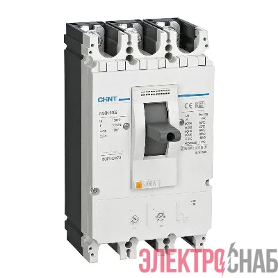 Выключатель автоматический 3п 500А 50кА NM8N-630S TM с рег. термомагн. расцеп. (R) CHINT 269252