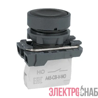 Кнопка OptiSignal D22 C5-P-210 черн. пластик 1НО XB5AA21 КЭАЗ 332180