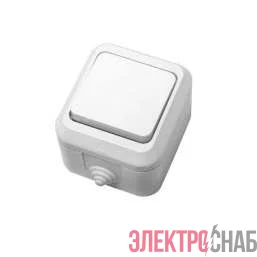 Выключатель 1-кл. ОП 10А IP44 п/герм. бел. Makel 18300