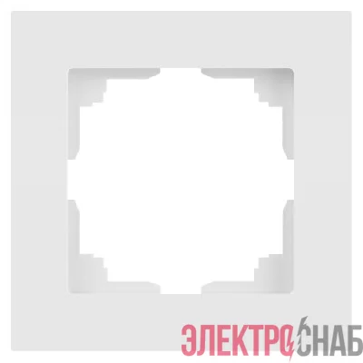 Рамка 1-м СП Accent 6-501-01М бел. матов. Intro Б0063730