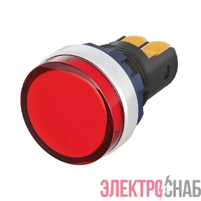 Индикатор сигнальный со встроен. диодом 9-24В зажим Plug-In алюм. красн. DKC M22L-F24RAP