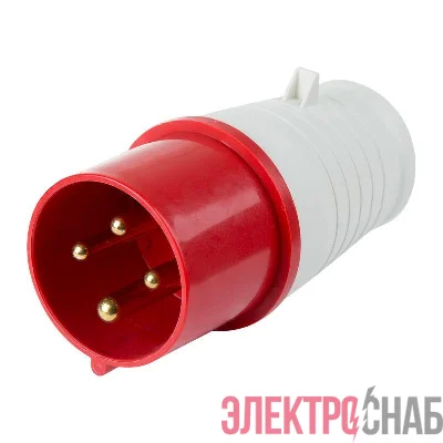 Вилка 024 переносная 3Р+РЕ 32А 380В IP44 Rexant 11-8904