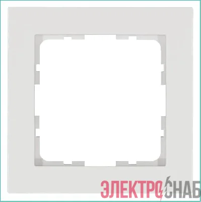 Рамка 1-м G-Classic бел. глянцевый Jasmart G1001W