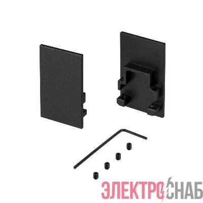 Заглушка SL-COMFORT-2542 BLACK глухая металл (комплект) Arlight 031773(1)