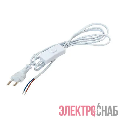 Шнур для бра с выключателем 2м 2х0.5кв.мм EKF ASB-610