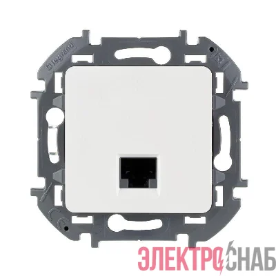 Розетка компьютерная Inspiria RJ45 кат.5E UTP бел. Leg 673825